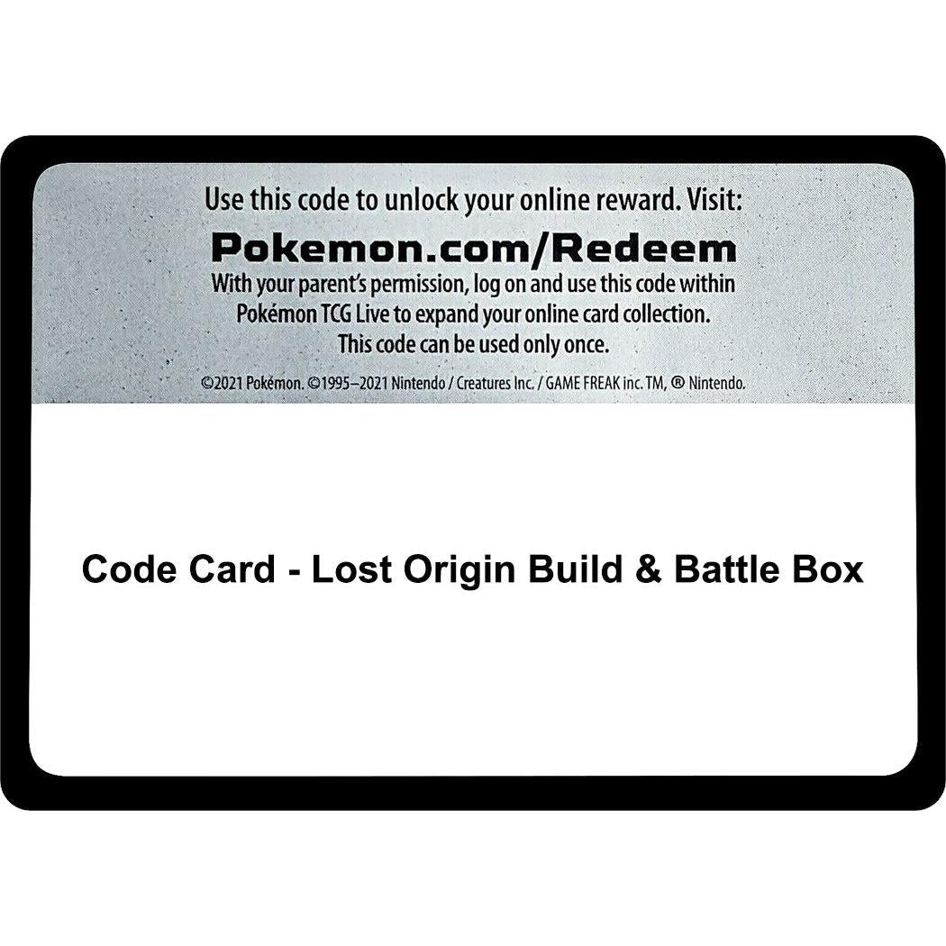 Pokemon Code Card - Lost Origin Build & Battle Box (SWSH11: Lost Origin) by LAB7 Malta, Europe