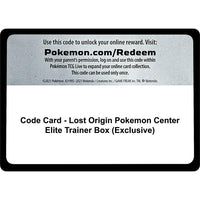 Pokemon Code Card - Lost Origin Pokemon Center Elite Trainer Box (Exclusive) (SWSH11: Lost Origin) by LAB7 Malta, Europe