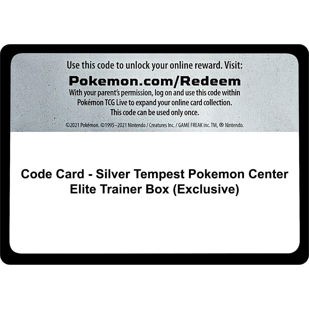 The Pokemon Company Code Card - Silver Tempest Pokemon Center Elite Trainer Box (Exclusive) (SWSH12: Silver Tempest) by LAB7 Malta, Europe
