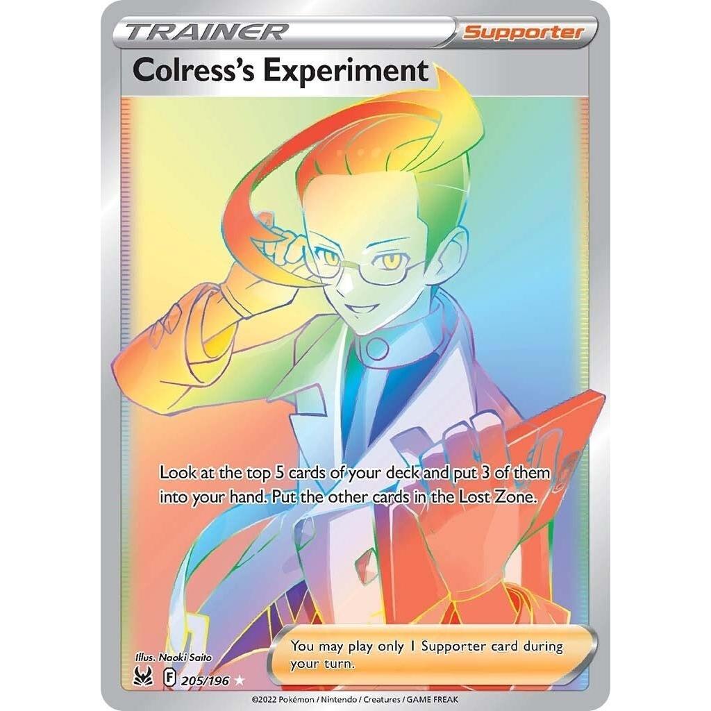 Pokemon Colress's Experiment (Secret) (205/196) (SWSH11: Lost Origin) by LAB7 Malta, Europe
