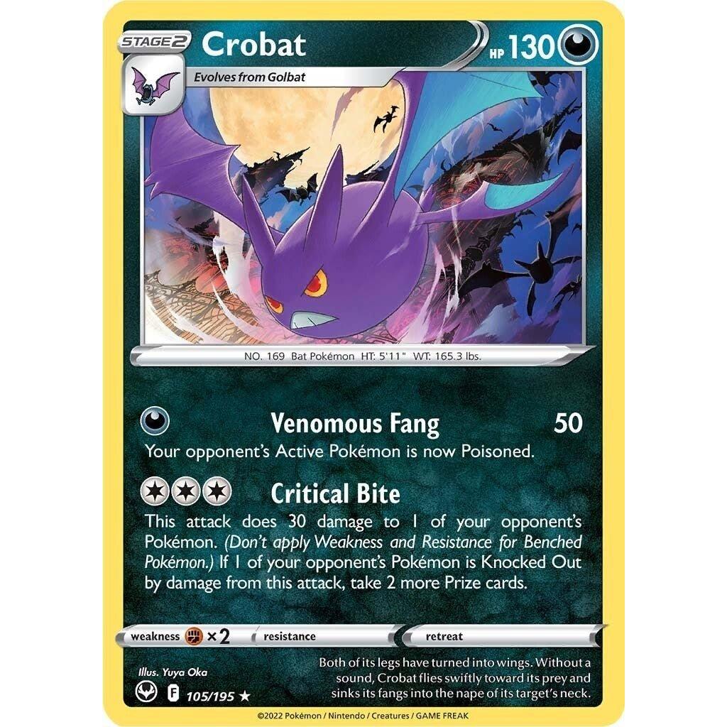 The Pokemon Company Crobat (105/195) (SWSH12: Silver Tempest) by LAB7 Malta, Europe