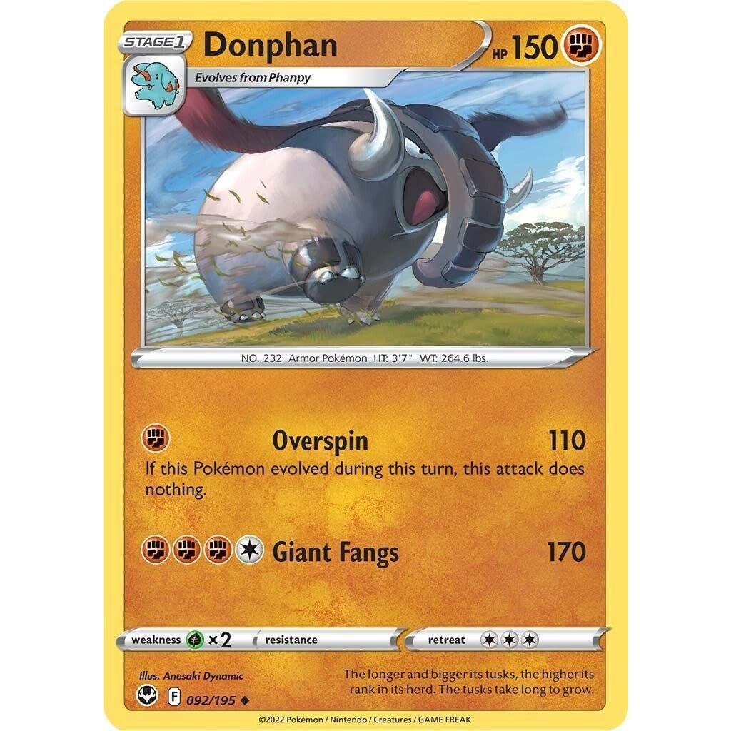 The Pokemon Company Donphan (092/195) (SWSH12: Silver Tempest) by LAB7 Malta, Europe