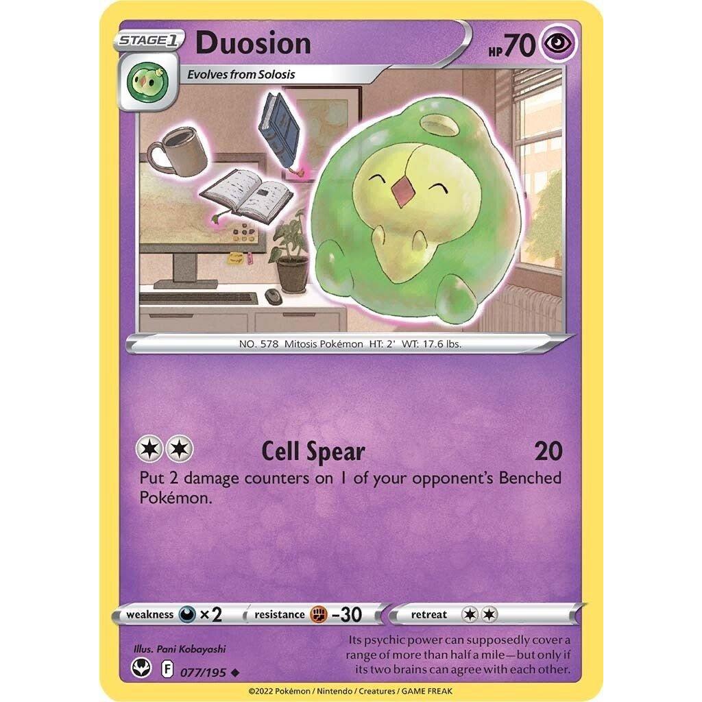 The Pokemon Company Duosion (077/195) (SWSH12: Silver Tempest) by LAB7 Malta, Europe