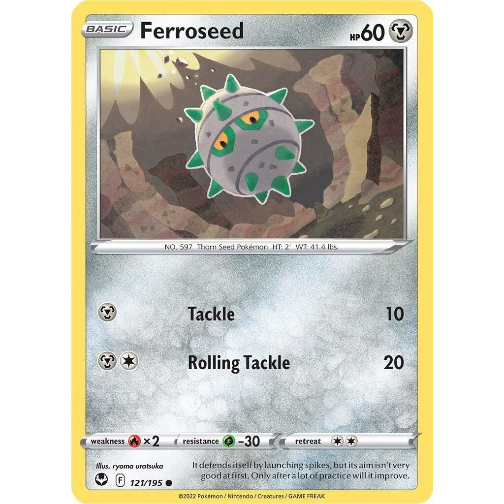 The Pokemon Company Ferroseed (121/195) (SWSH12: Silver Tempest) by LAB7 Malta, Europe