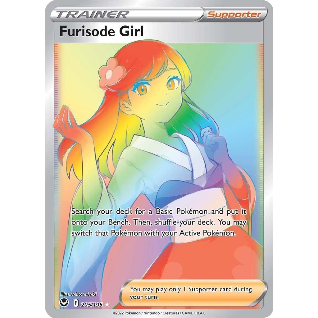 The Pokemon Company Furisode Girl (Secret) (205/195) (SWSH12: Silver Tempest) by LAB7 Malta, Europe