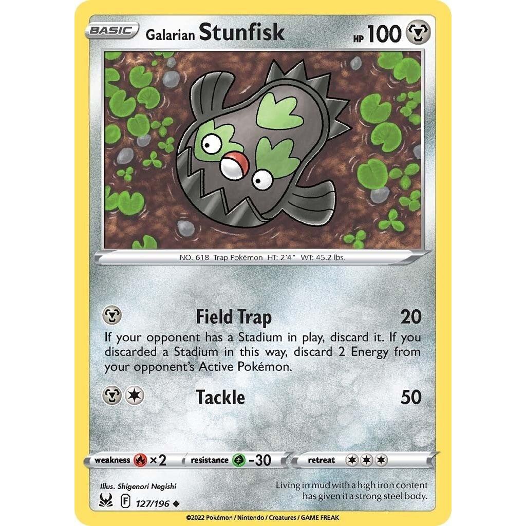 Pokemon Galarian Stunfisk (127/196) (SWSH11: Lost Origin) by LAB7 Malta, Europe