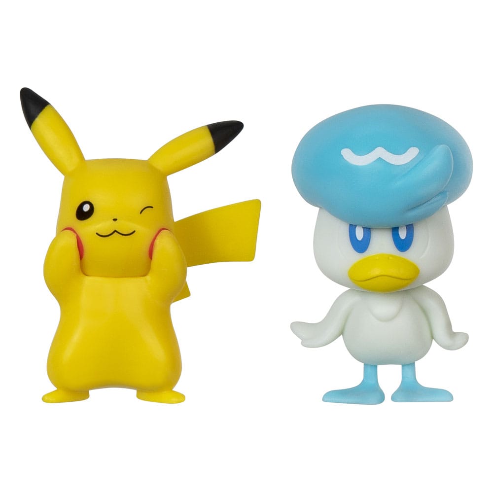 Jazwares Pokémon Gen IX Battle Figure Pack Mini Figure 2 - Pack Pikachu & Quaxly 5 cm by LAB7 Malta, Europe