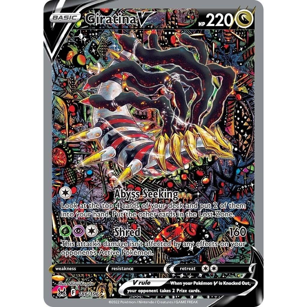 Pokemon Giratina V (Alternate Full Art) (186/196) (SWSH11: Lost Origin) by LAB7 Malta, Europe