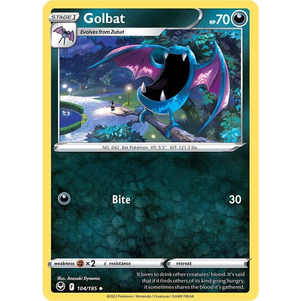 The Pokemon Company Golbat (104/195) (SWSH12: Silver Tempest) by LAB7 Malta, Europe