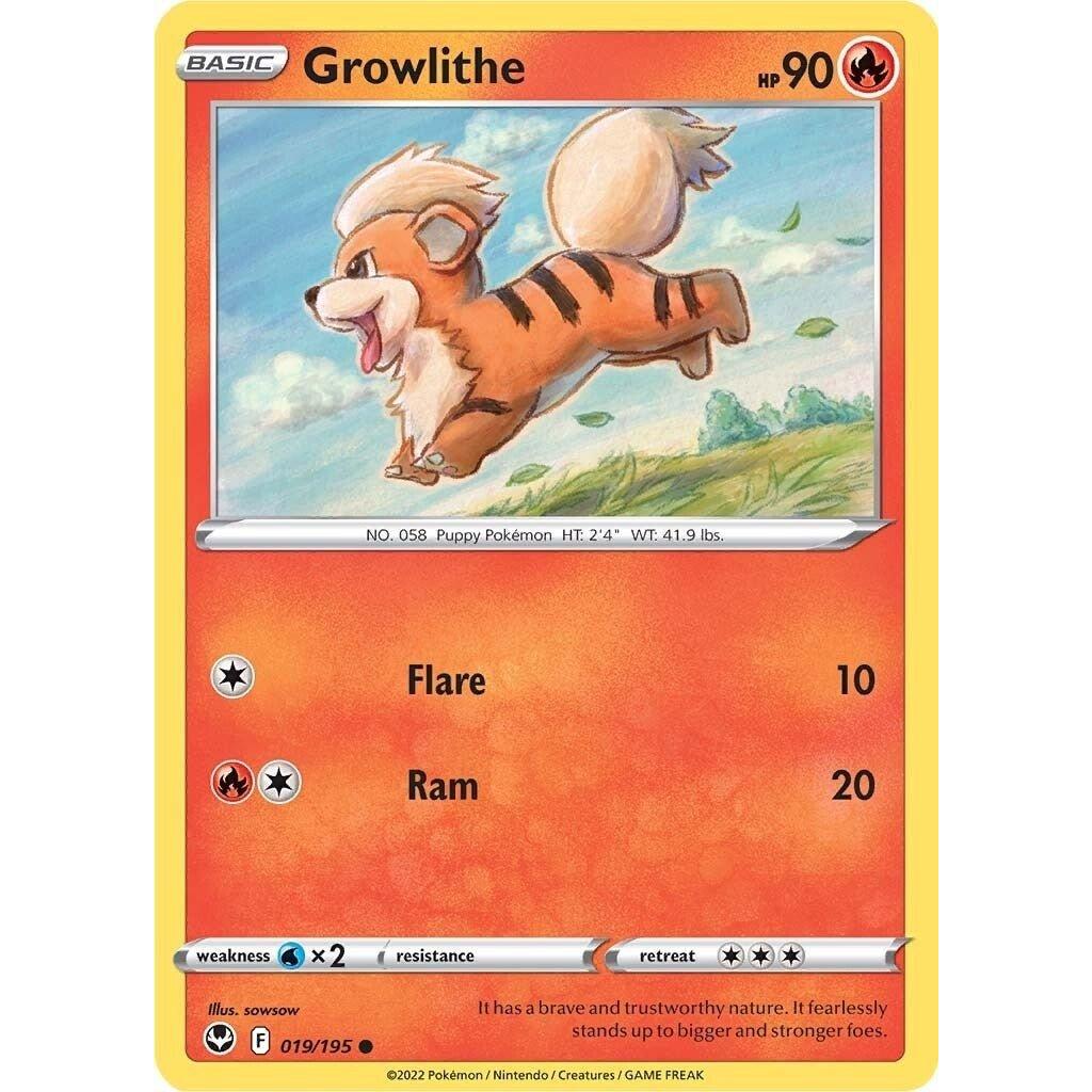 The Pokemon Company Growlithe (019/195) (SWSH12: Silver Tempest) by LAB7 Malta, Europe