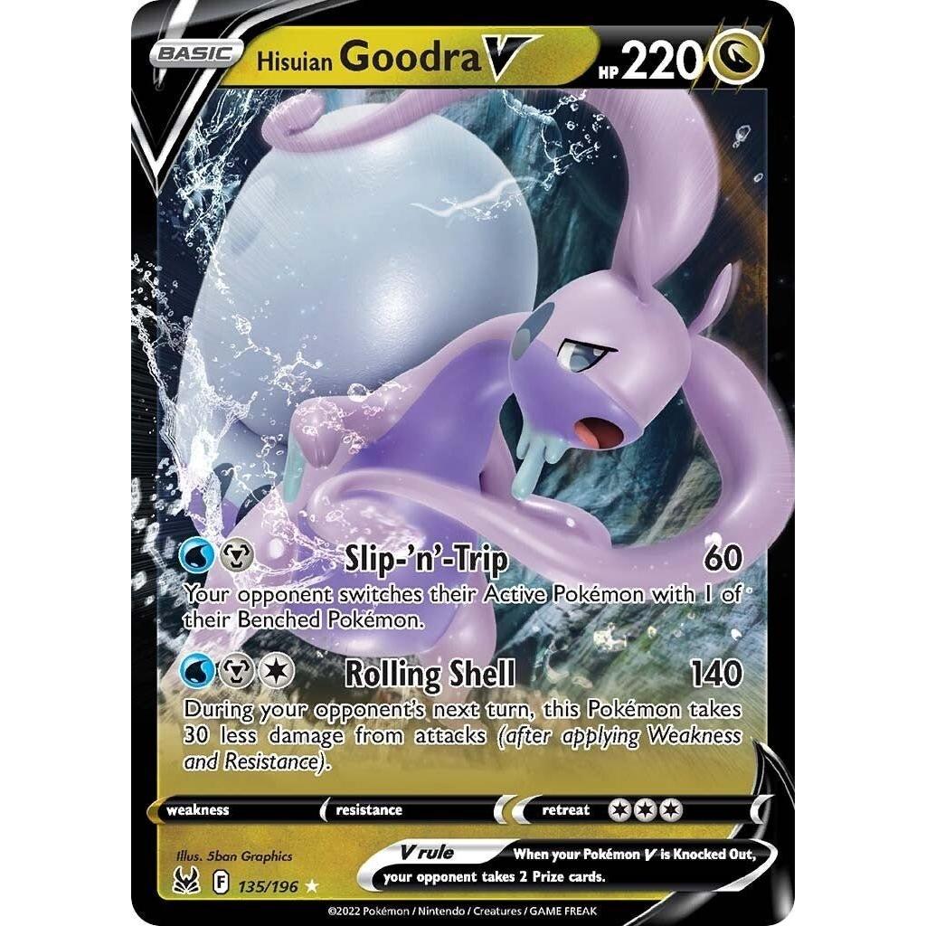 Pokemon Hisuian Goodra V (135/196) (SWSH11: Lost Origin) by LAB7 Malta, Europe