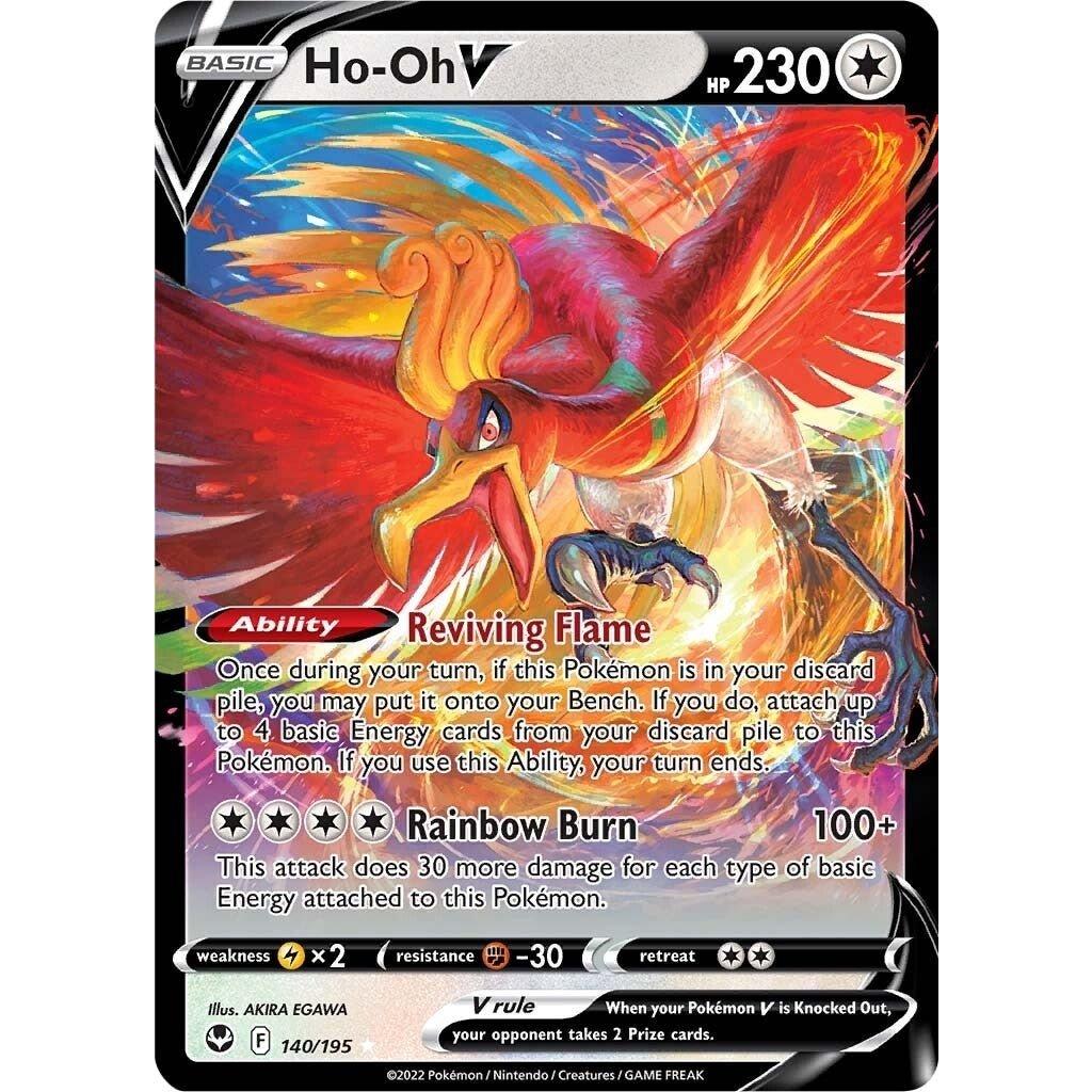 The Pokemon Company Ho - Oh V (140/195) (SWSH12: Silver Tempest) by LAB7 Malta, Europe
