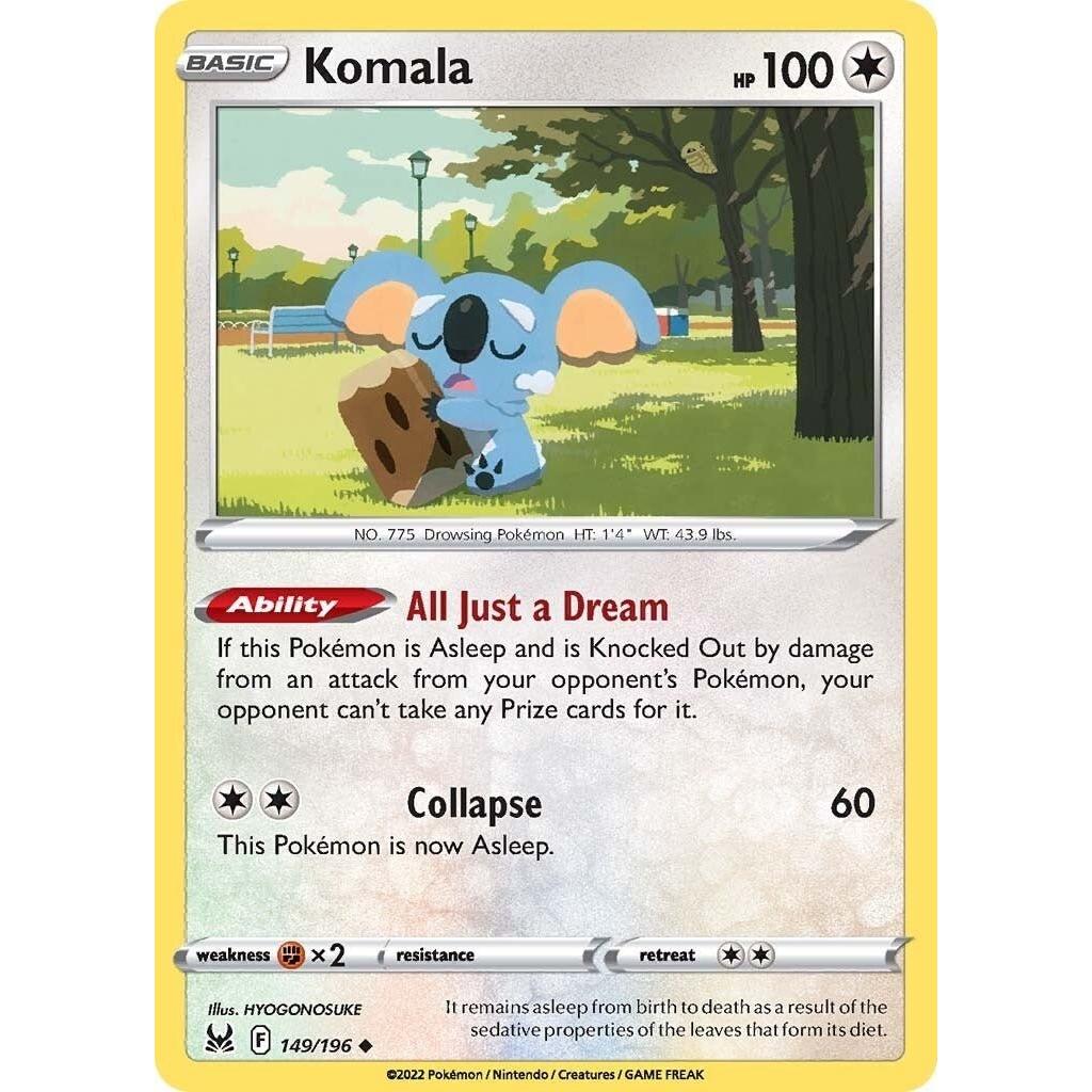 Pokemon Komala (149/196) (SWSH11: Lost Origin) by LAB7 Malta, Europe