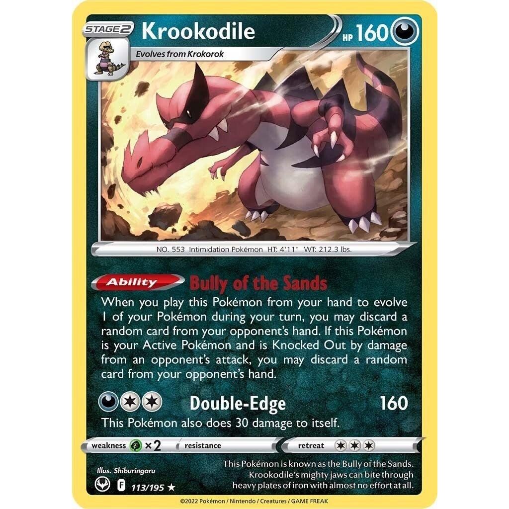 The Pokemon Company Krookodile (113/195) (SWSH12: Silver Tempest) by LAB7 Malta, Europe