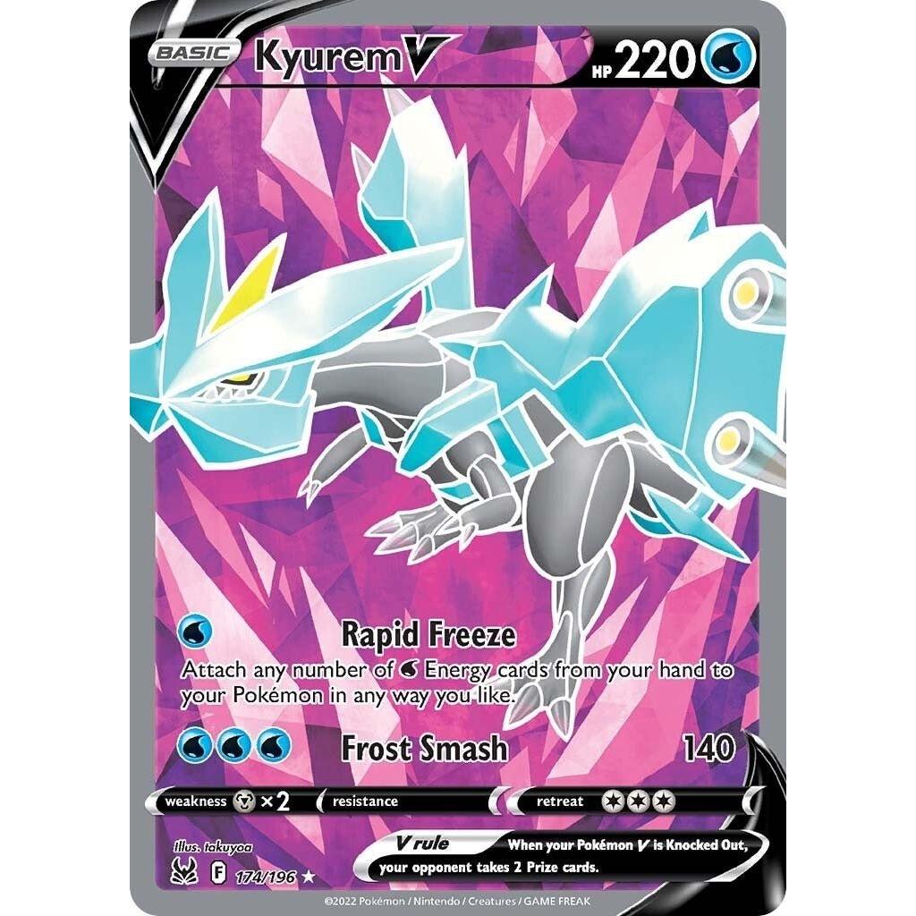 Pokemon Kyurem V (Full Art) (174/196) (SWSH11: Lost Origin) by LAB7 Malta, Europe