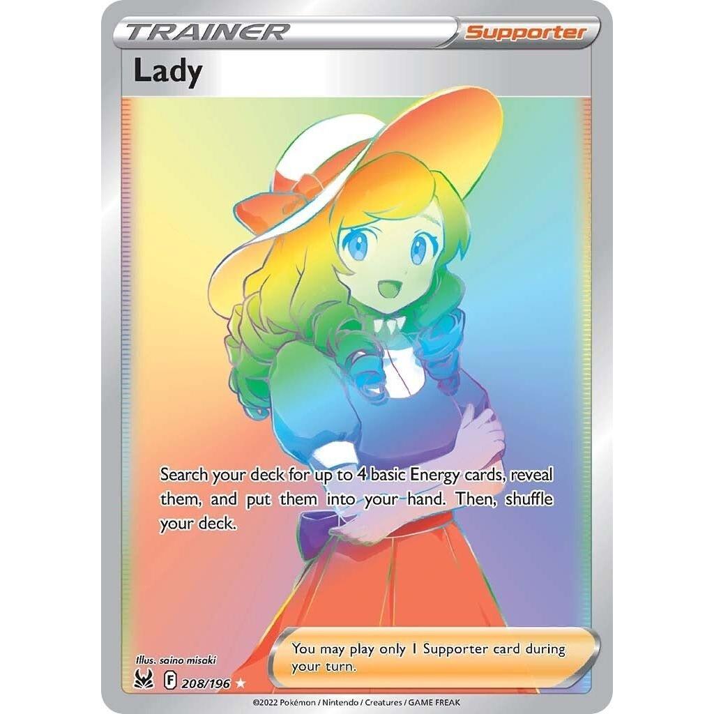Pokemon Lady (Secret) (208/196) (SWSH11: Lost Origin) by LAB7 Malta, Europe