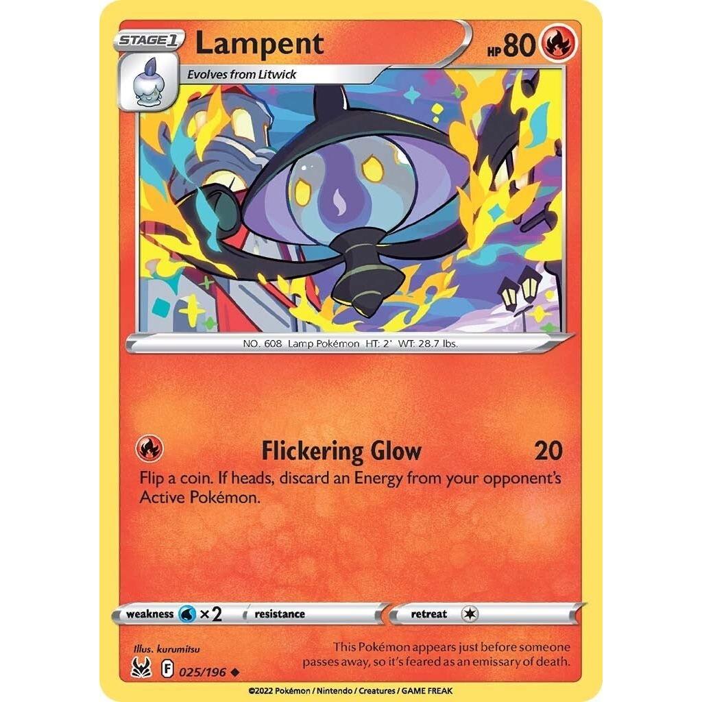 Pokemon Lampent (025/196) (SWSH11: Lost Origin) by LAB7 Malta, Europe