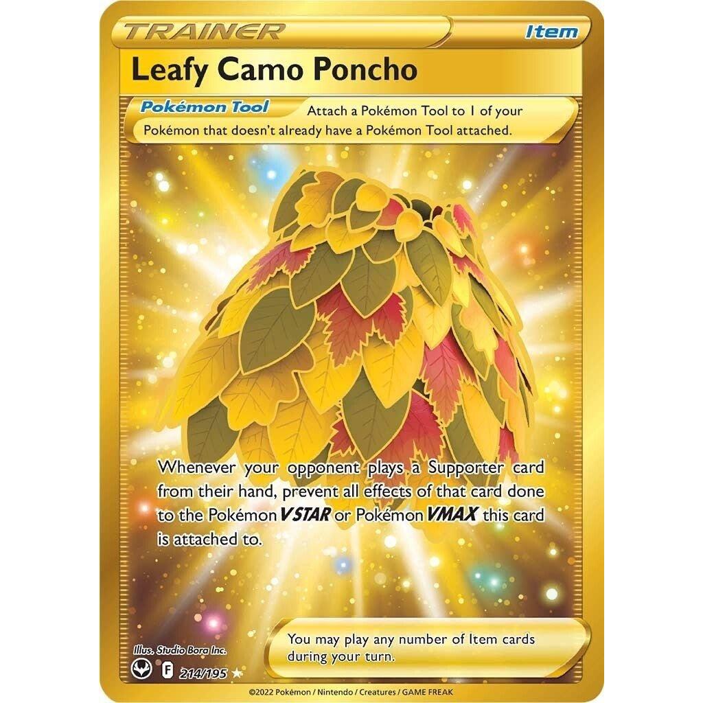 The Pokemon Company Leafy Camo Poncho (Secret) (214/195) (SWSH12: Silver Tempest) by LAB7 Malta, Europe