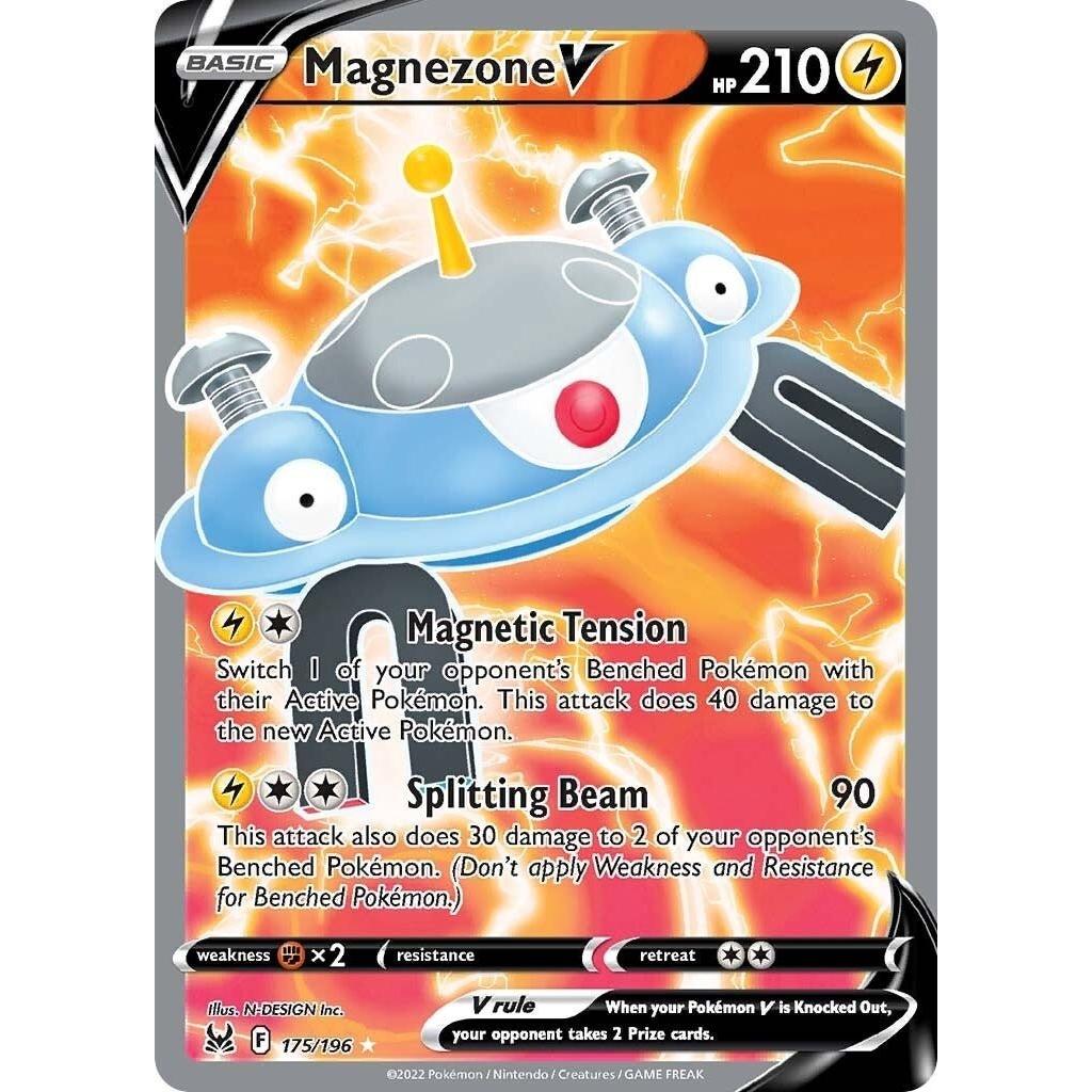 Pokemon Magnezone V (Full Art) (175/196) (SWSH11: Lost Origin) by LAB7 Malta, Europe