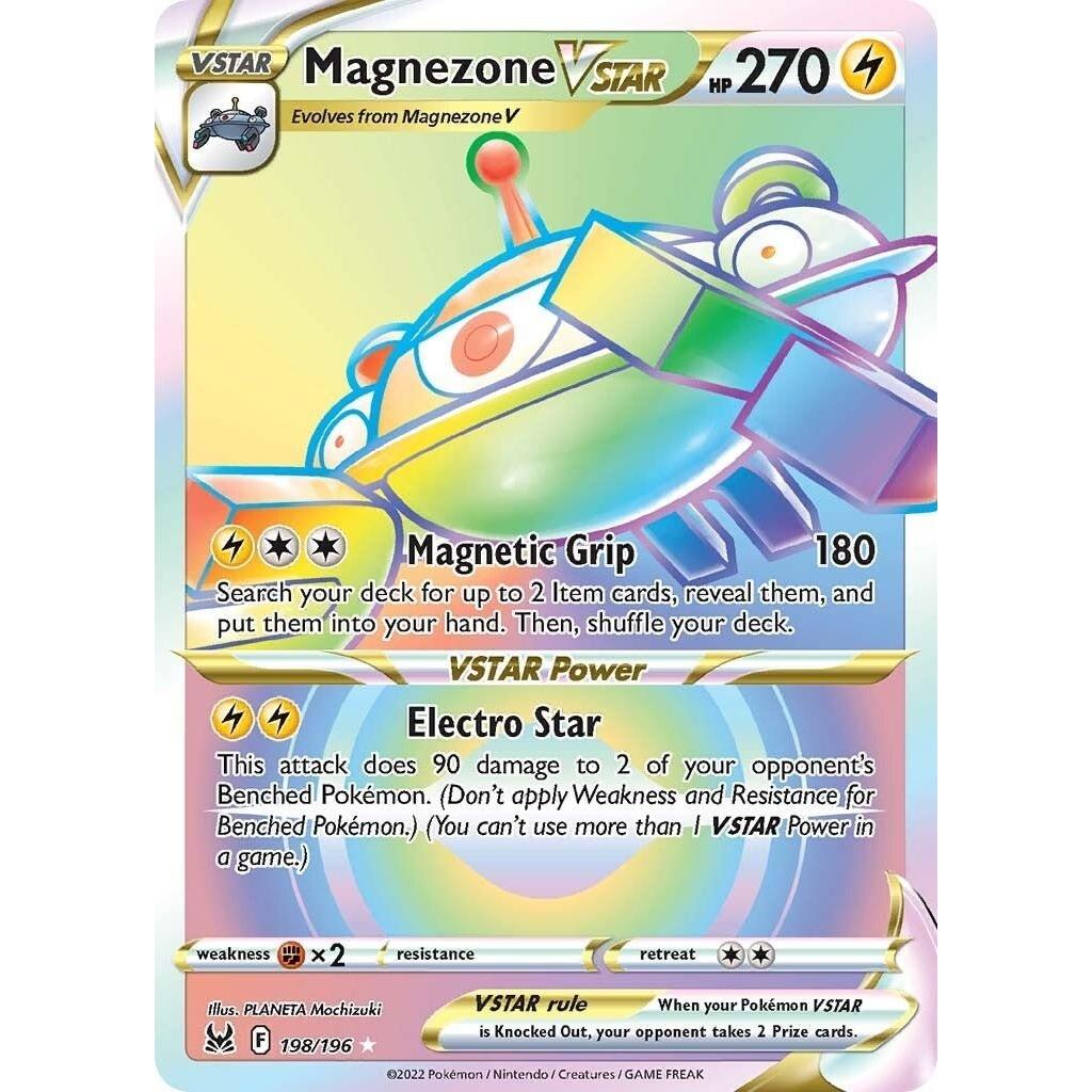 Pokemon Magnezone VSTAR (Secret) (198/196) (SWSH11: Lost Origin) by LAB7 Malta, Europe