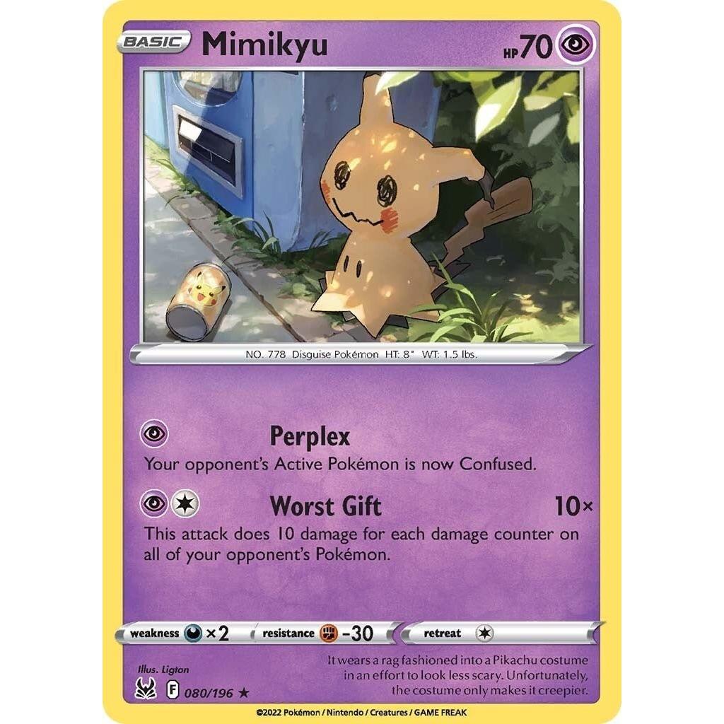 Pokemon Mimikyu (080/196) (SWSH11: Lost Origin) by LAB7 Malta, Europe