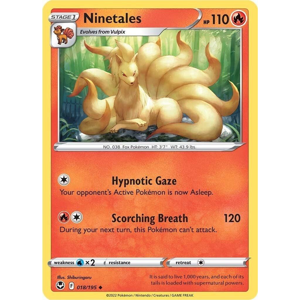 The Pokemon Company Ninetales (018/195) (SWSH12: Silver Tempest) by LAB7 Malta, Europe