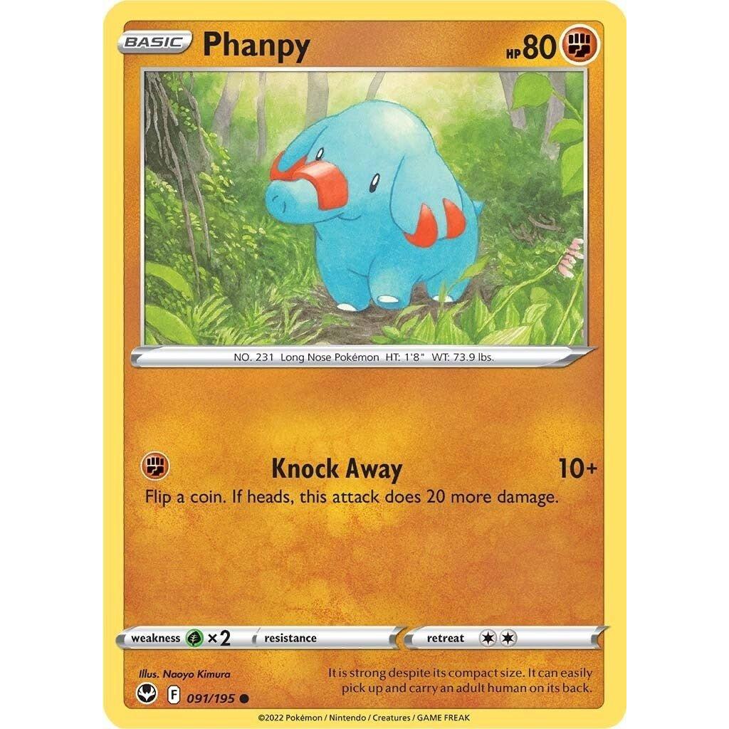 The Pokemon Company Phanpy (091/195) (SWSH12: Silver Tempest) by LAB7 Malta, Europe
