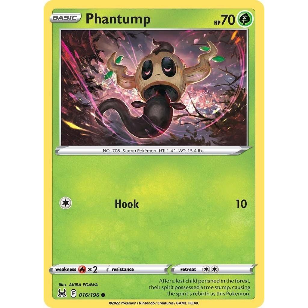 Pokemon Phantump (016/196) (SWSH11: Lost Origin) by LAB7 Malta, Europe