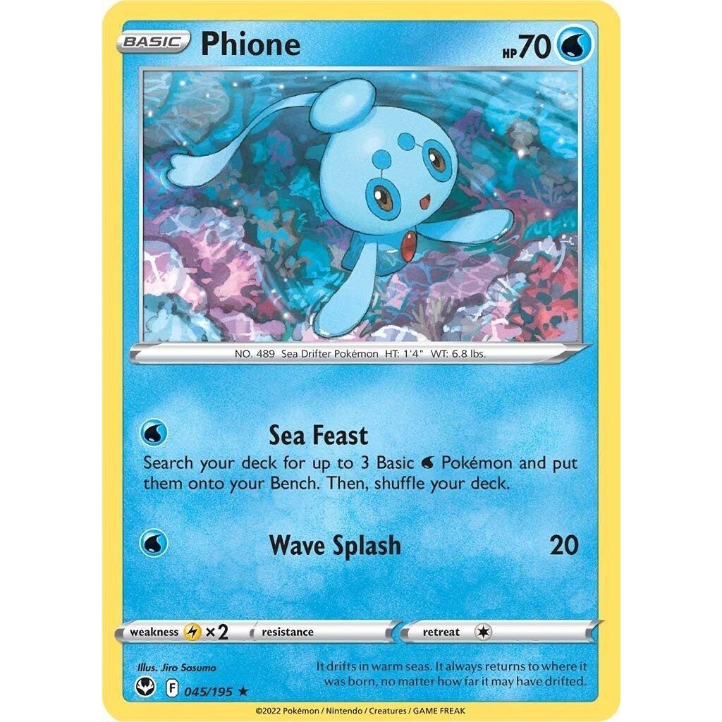 The Pokemon Company Phione (045/195) (SWSH12: Silver Tempest) by LAB7 Malta, Europe