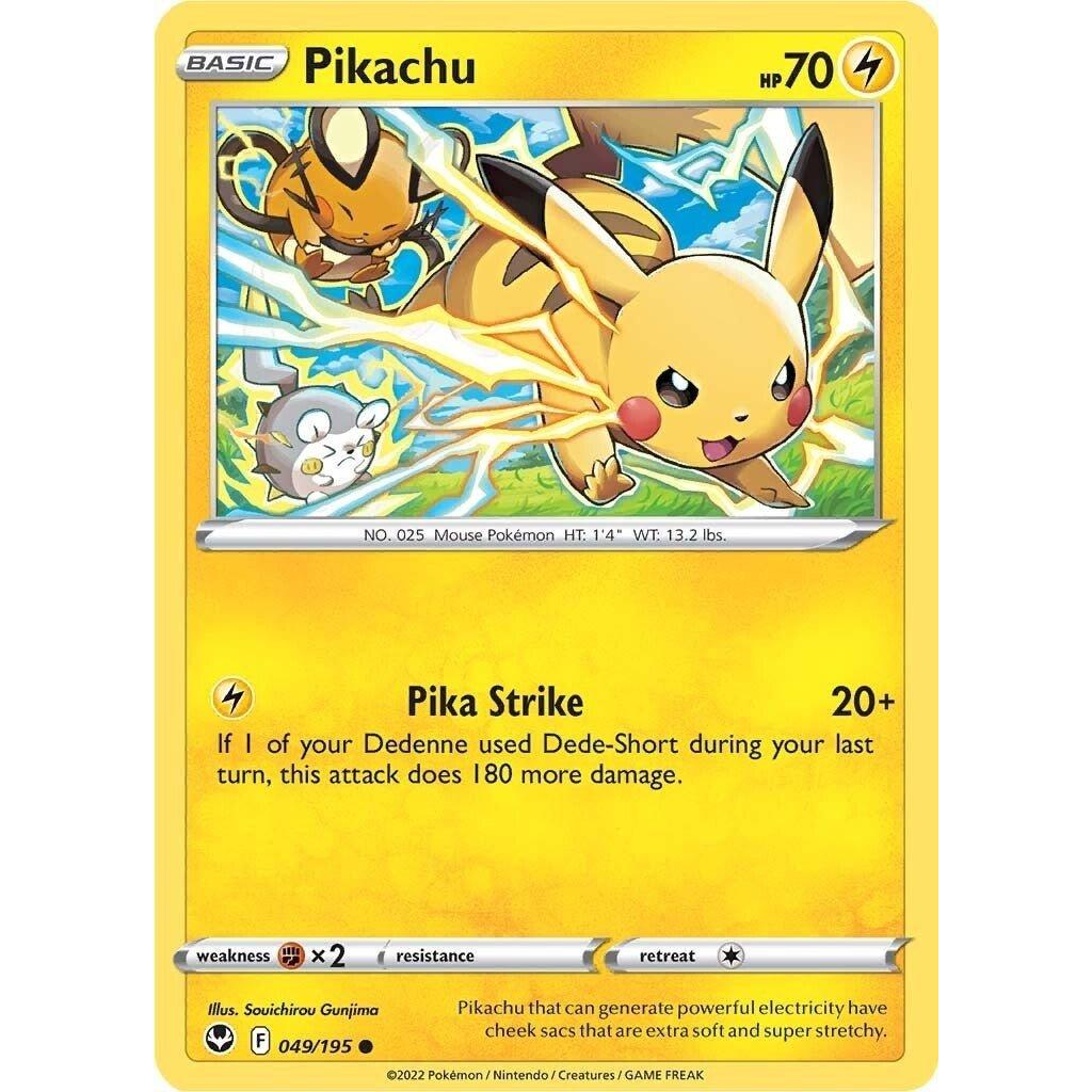 The Pokemon Company Pikachu (049/195) (SWSH12: Silver Tempest) by LAB7 Malta, Europe