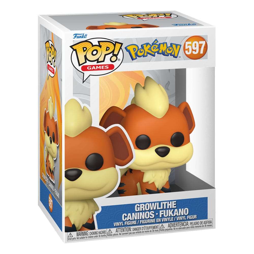 Funko Pokemon POP! Games Vinyl Figure Growlithe (EMEA) 9 cm by LAB7 Malta, Europe
