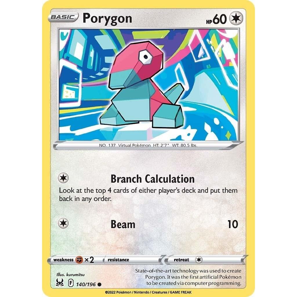 Pokemon Porygon (140/196) (SWSH11: Lost Origin) by LAB7 Malta, Europe