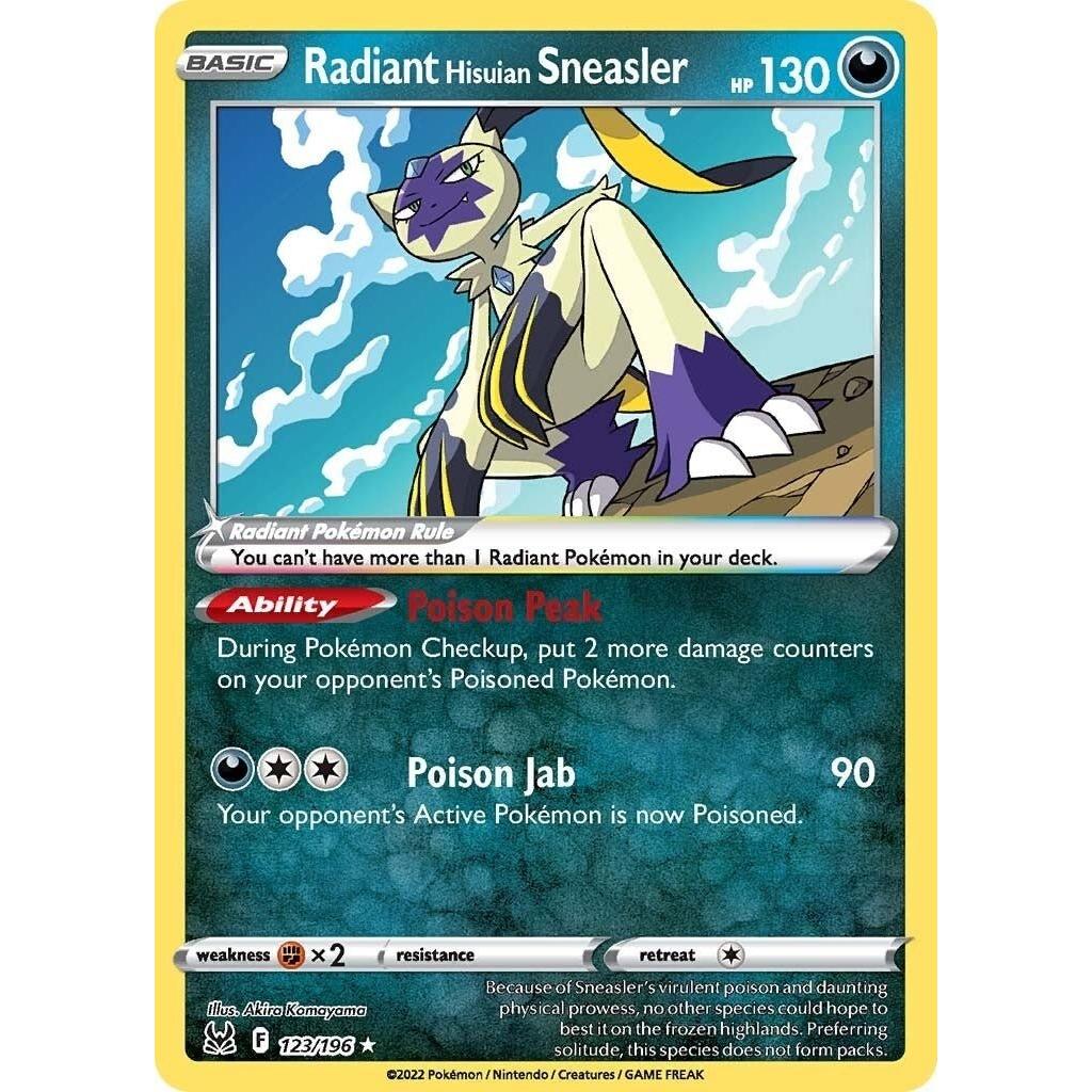Pokemon Radiant Hisuian Sneasler (123/196) (SWSH11: Lost Origin) by LAB7 Malta, Europe