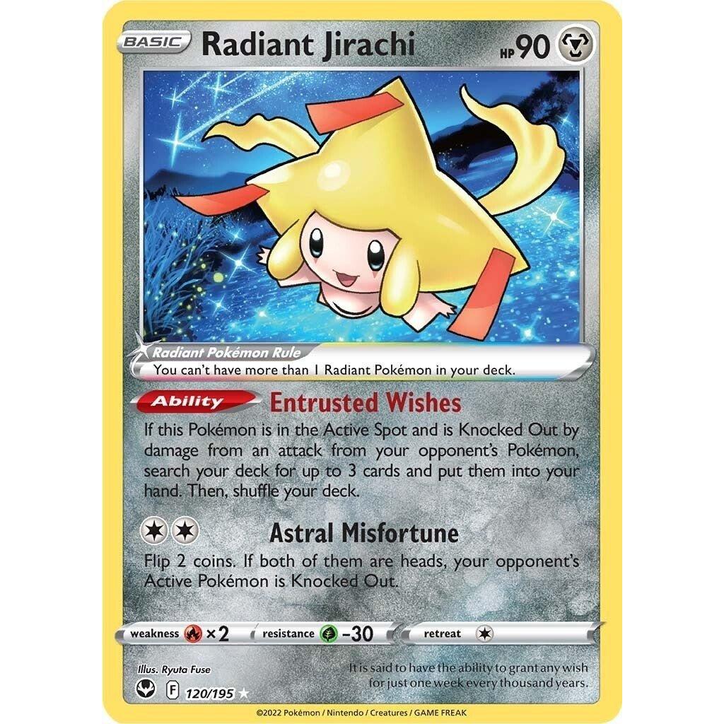The Pokemon Company Radiant Jirachi (120/195) (SWSH12: Silver Tempest) by LAB7 Malta, Europe