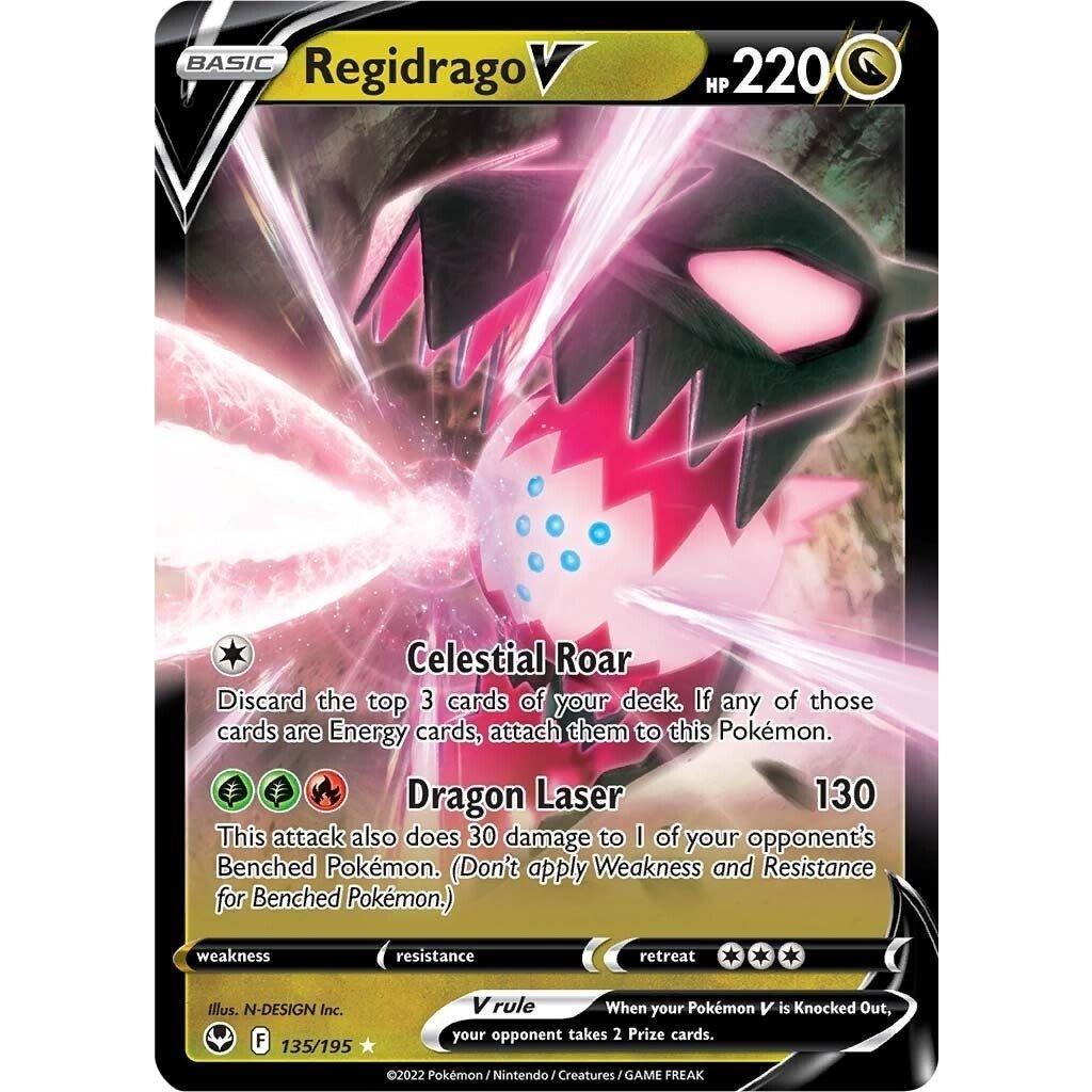 The Pokemon Company Regidrago V (135/195) (SWSH12: Silver Tempest) by LAB7 Malta, Europe