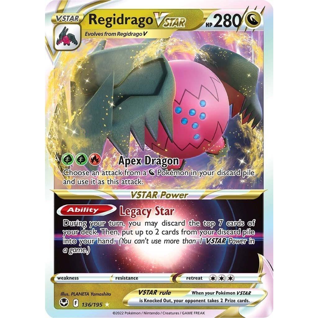 The Pokemon Company Regidrago VSTAR (136/195) (SWSH12: Silver Tempest) by LAB7 Malta, Europe