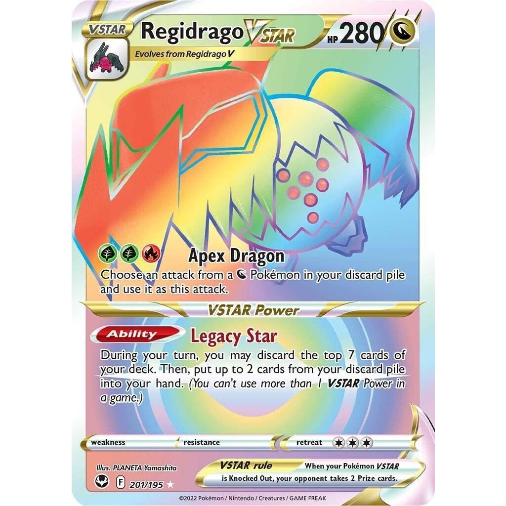 The Pokemon Company Regidrago VSTAR (Secret) (201/195) (SWSH12: Silver Tempest) by LAB7 Malta, Europe