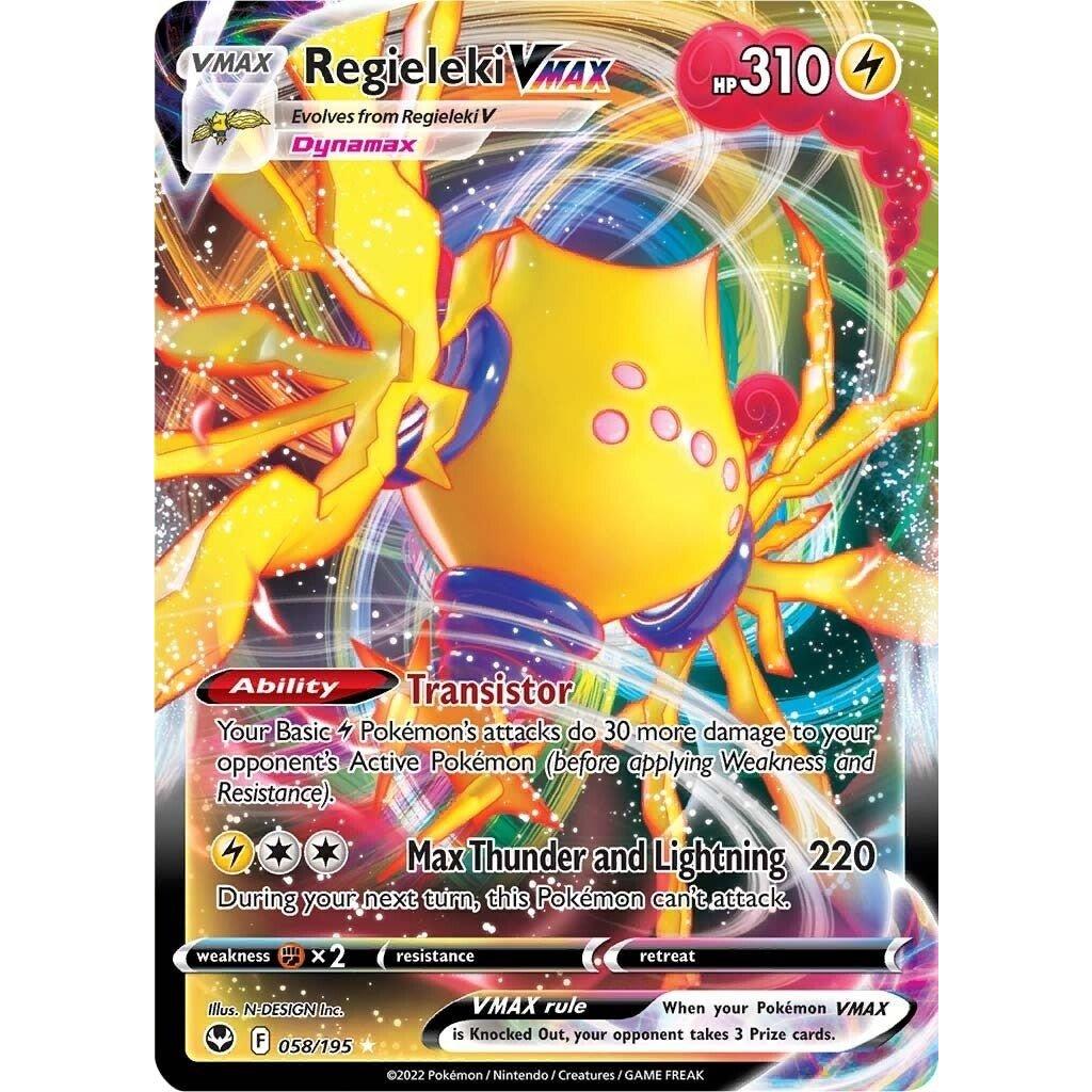 The Pokemon Company Regieleki VMAX (058/195) (SWSH12: Silver Tempest) by LAB7 Malta, Europe