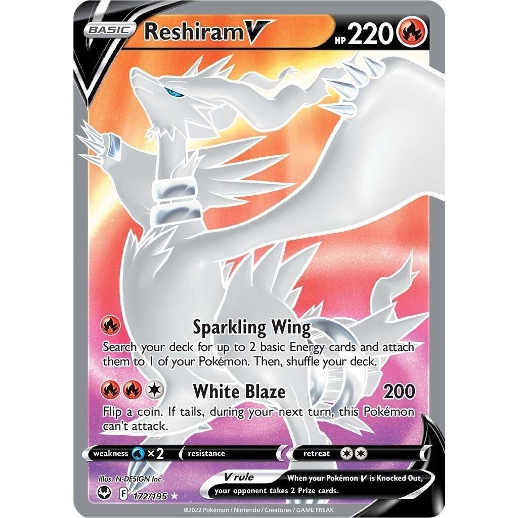 The Pokemon Company Reshiram V (Full Art) (172/195) (SWSH12: Silver Tempest) by LAB7 Malta, Europe