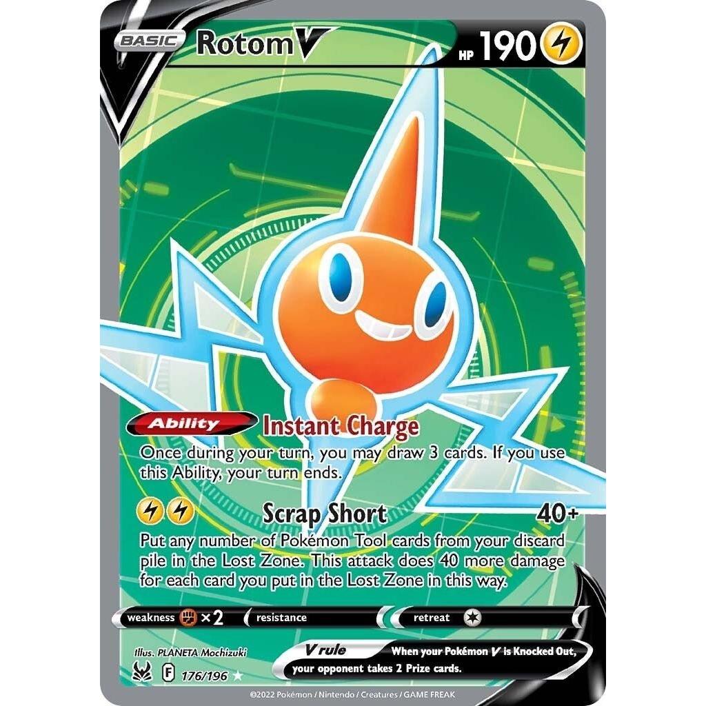 Pokemon Rotom V (Full Art) (176/196) (SWSH11: Lost Origin) by LAB7 Malta, Europe
