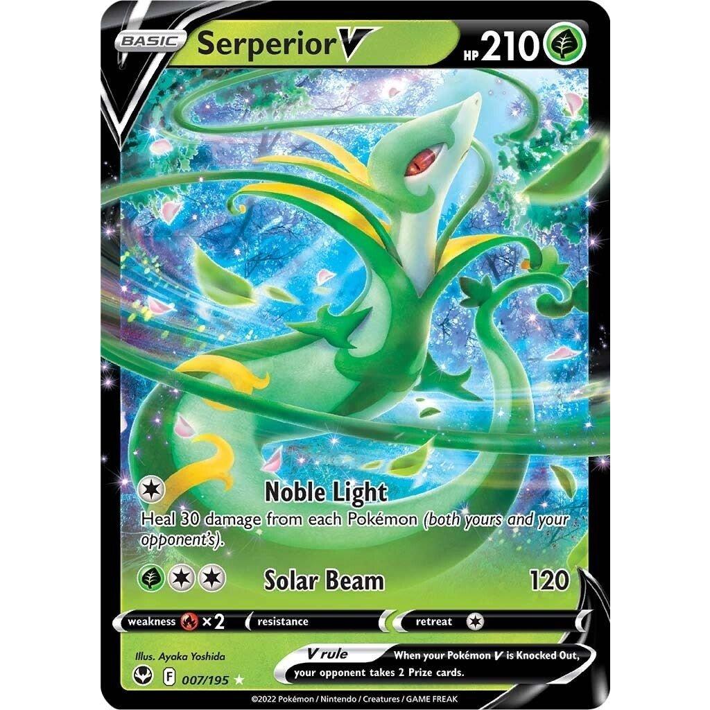 The Pokemon Company Serperior V (007/195) (SWSH12: Silver Tempest) by LAB7 Malta, Europe