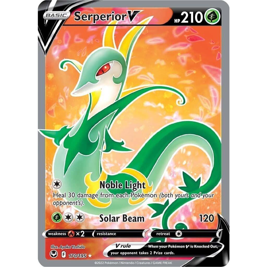The Pokemon Company Serperior V (Full Art) (170/195) (SWSH12: Silver Tempest) by LAB7 Malta, Europe
