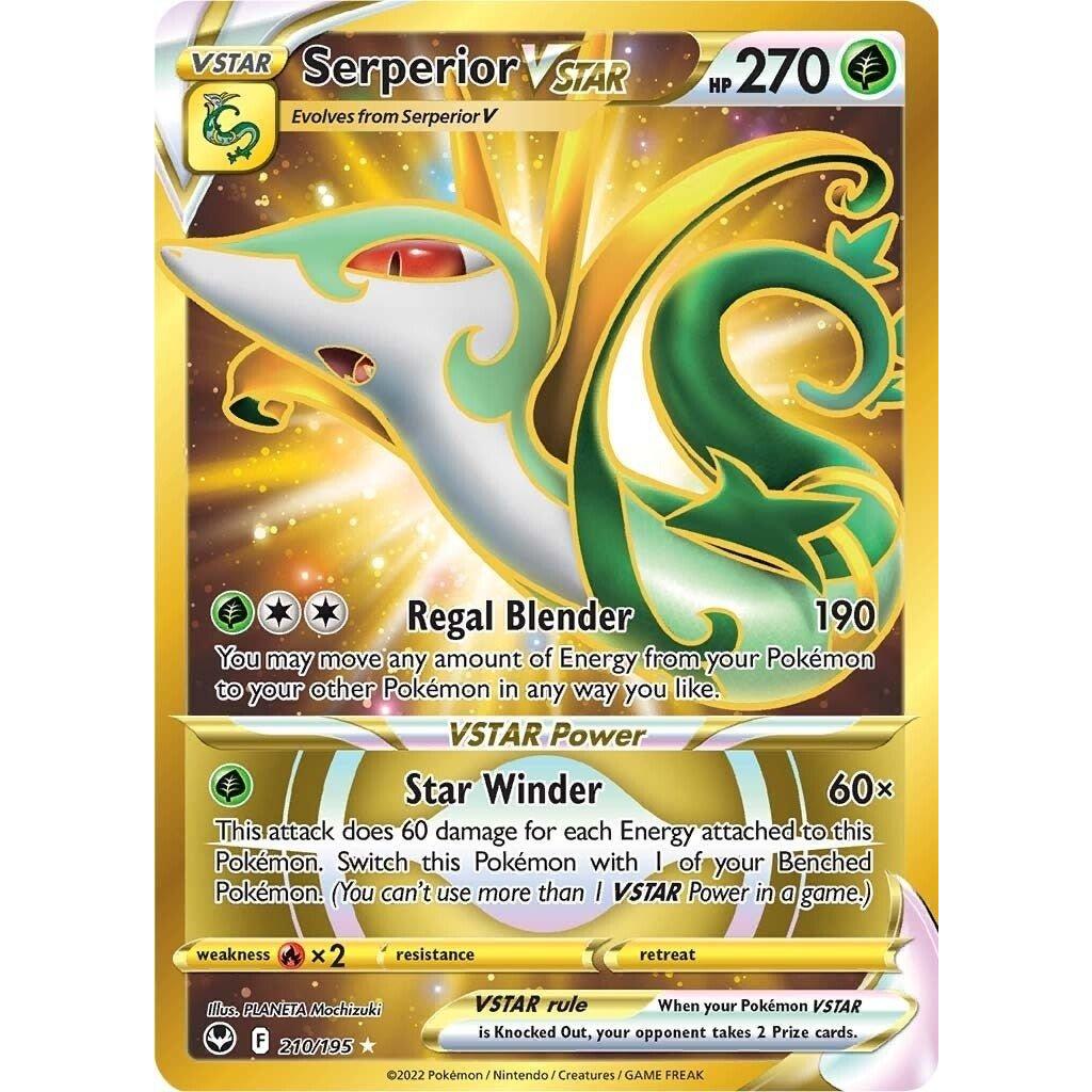 The Pokemon Company Serperior VSTAR (Secret) (210) (210/195) (SWSH12: Silver Tempest) by LAB7 Malta, Europe