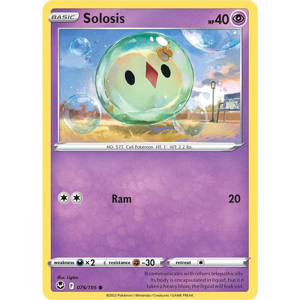 The Pokemon Company Solosis (076/195) (SWSH12: Silver Tempest) by LAB7 Malta, Europe