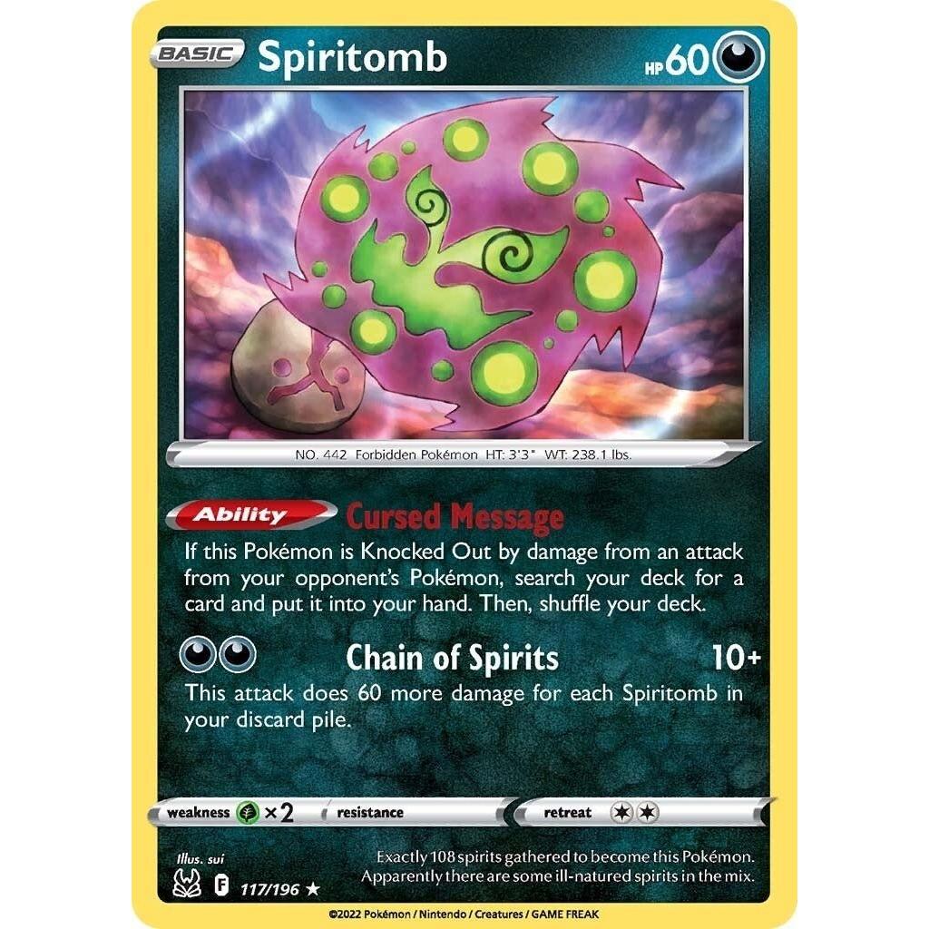 Pokemon Spiritomb (117/196) (SWSH11: Lost Origin) by LAB7 Malta, Europe