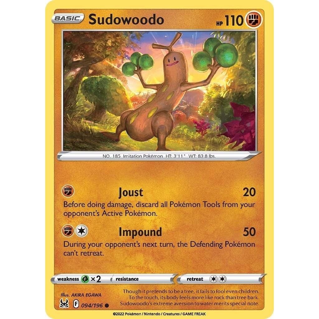 Pokemon Sudowoodo (094/196) (SWSH11: Lost Origin) by LAB7 Malta, Europe