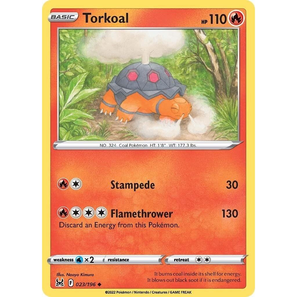 Pokemon Torkoal (023/196) (SWSH11: Lost Origin) by LAB7 Malta, Europe