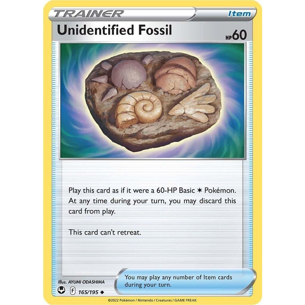 The Pokemon Company Unidentified Fossil (165/195) (SWSH12: Silver Tempest) by LAB7 Malta, Europe