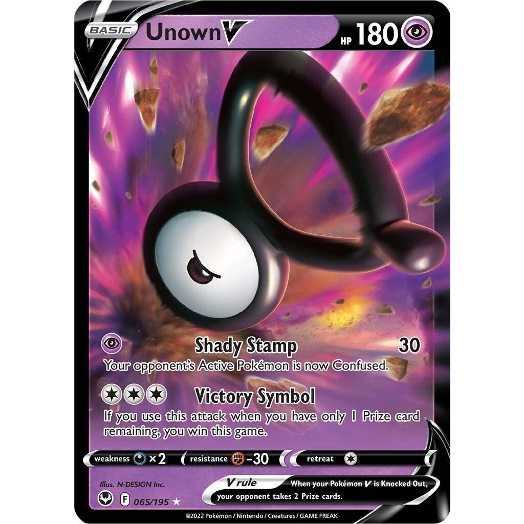 The Pokemon Company Unown V (065/195) (SWSH12: Silver Tempest) by LAB7 Malta, Europe