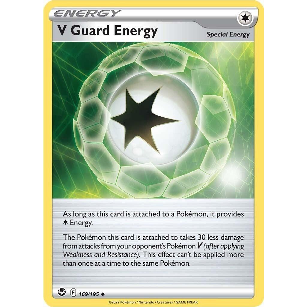 The Pokemon Company V Guard Energy (169/195) (SWSH12: Silver Tempest) by LAB7 Malta, Europe